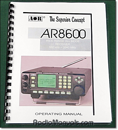 AOR AR8600 Operating Manual